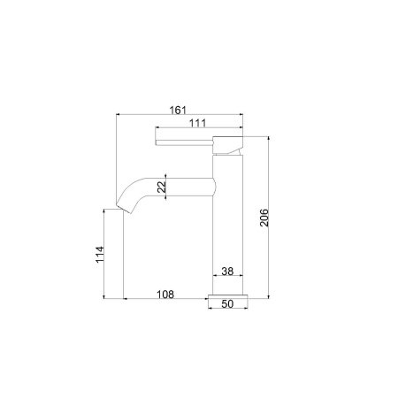 Смеситель для раковины Vincea Desire City VBF-2C1GM вороненая сталь